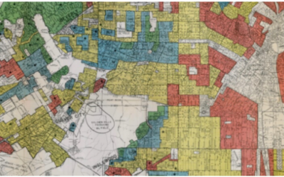 historical map shows different neighborhoods in Los Angeles